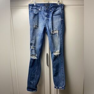 Pacsun, Men’s,30x32,skinny,distressed,100% cotton,Blue Jeans,slim